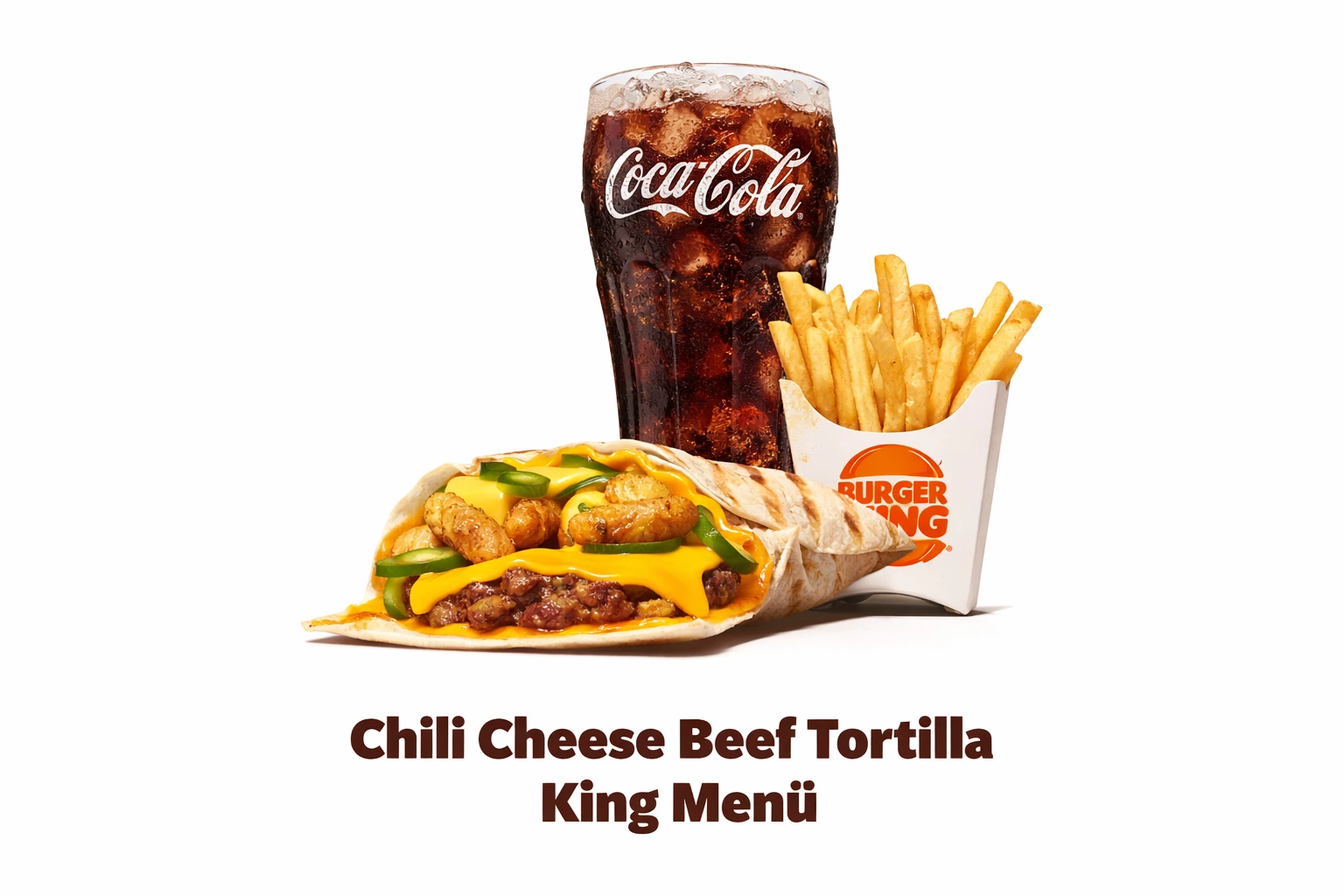 Chili Cheese Beef Tortilla King Menü